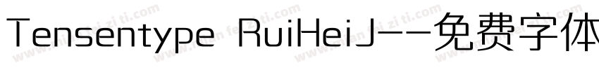 Tensentype RuiHeiJ-字体转换